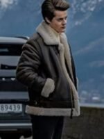 Ragnarok Fjor Jutul Shearling Fur Brown Leather Jacket