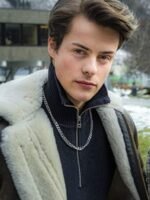 Ragnarok Fjor Jutul Shearling Fur Brown Leather Jacket