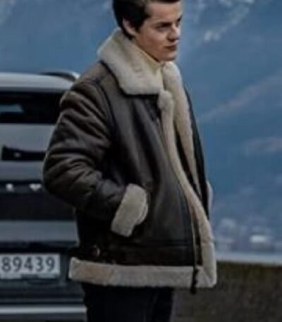 Ragnarok Fjor Jutul Shearling Fur Brown Leather Jacket