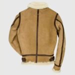 Randy Tan Brown Suede Leather SF Bomber Jacket