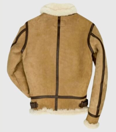 Randy Tan Brown Suede Leather SF Bomber Jacket