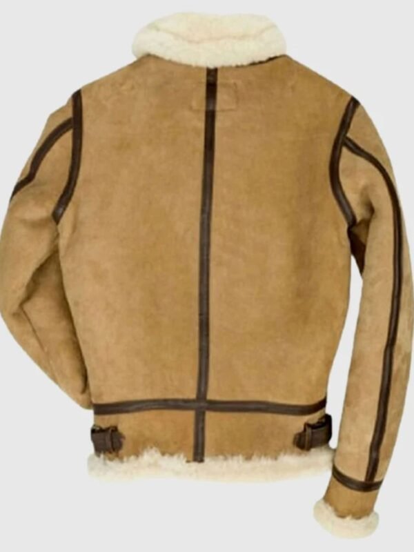 Randy Tan Brown Suede Leather SF Bomber Jacket