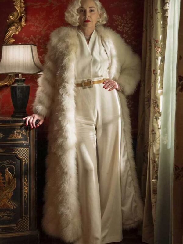 Ratched S01 Lenore Osgood White Fur Coat