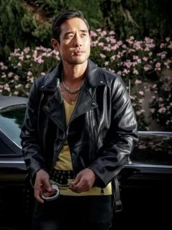 Raymond Lee Quantum Leap Black Biker Jacket