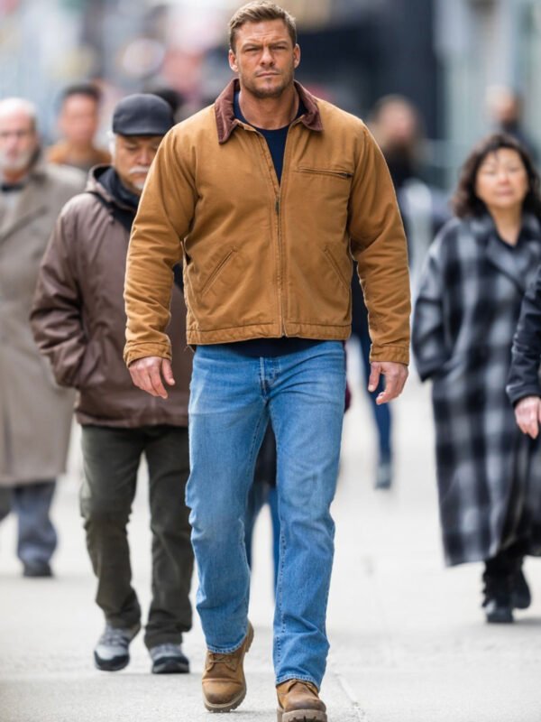 Reacher Alan Ritchson Brown Jacket