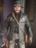 Red Dead Redemption 2 Gunslinger Black Fringe Jacket