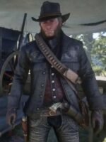 Red Dead Redemption 2 Gunslinger Black Fringe Jacket