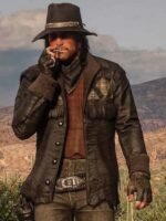 Red Dead Redemption 2 Gunslinger Black Fringe Jacket