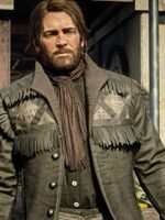 Red Dead Redemption 2 Gunslinger Black Fringe Jacket