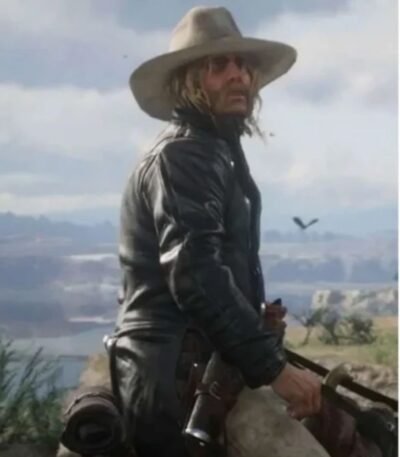 Red Dead Redemption 2 Micah Bell Tail Black Leather Jacket