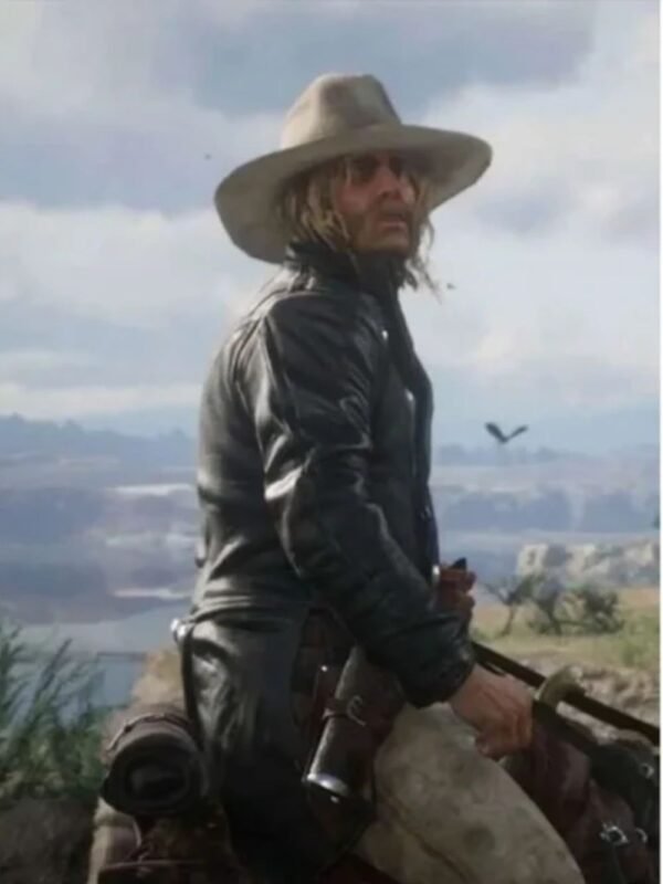 Red Dead Redemption 2 Micah Bell Tail Black Leather Jacket