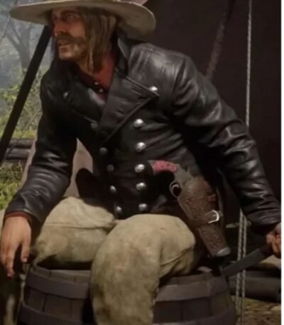 Red Dead Redemption 2 Micah Bell Tail Black Leather Jacket
