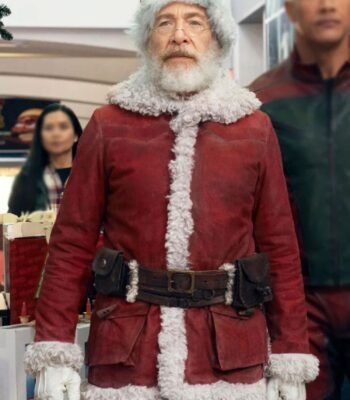 Red One JK Simmons Santa Claus Suede Jacket