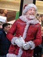 Red One JK Simmons Santa Claus Suede Jacket