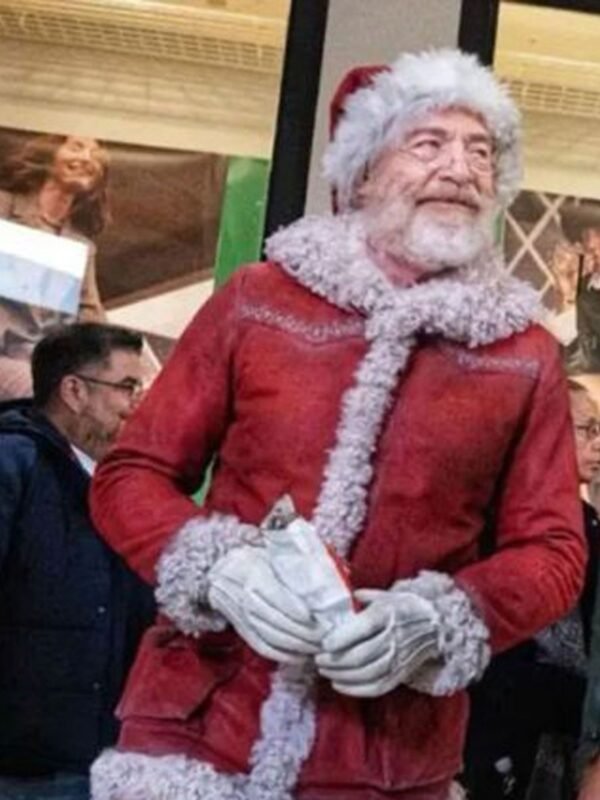 Red One JK Simmons Santa Claus Suede Jacket