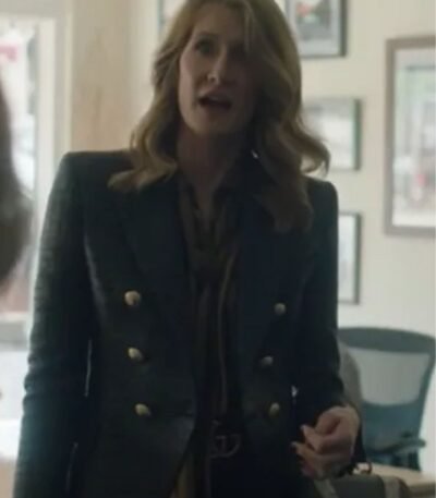Renata Klein Big Little Lies Black Biker Jacket