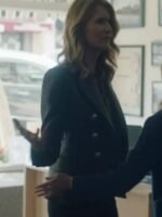 Renata Klein Big Little Lies Black Biker Jacket