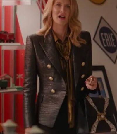 Renata Klein Big Little Lies Black Biker Jacket
