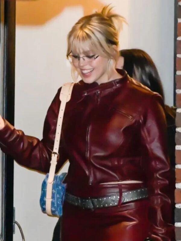 Renee Rapp Red Leather Jacket