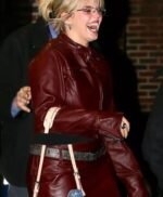 Renee Rapp Red Leather Jacket