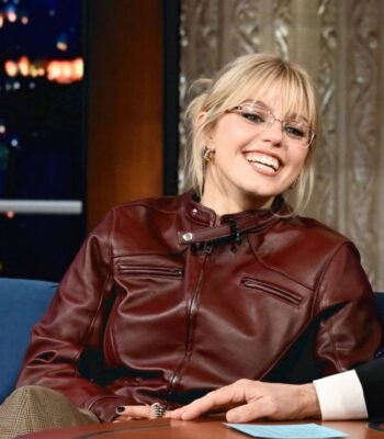 Renee Rapp Red Leather Jacket