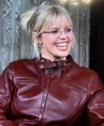 Renee Rapp Red Leather Jacket
