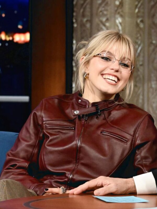 Renee Rapp Red Leather Jacket