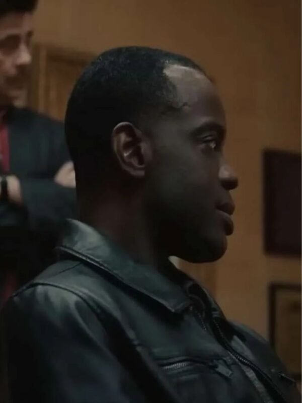 Reptile 2023 Ato Essandoh Black Leather Jacket