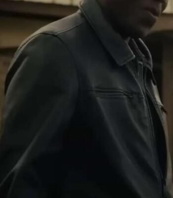 Reptile 2023 Ato Essandoh Black Leather Jacket