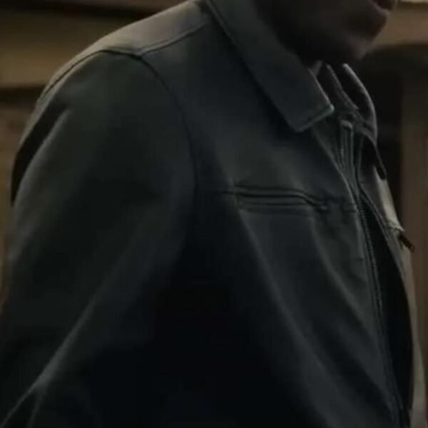 Reptile 2023 Ato Essandoh Black Leather Jacket