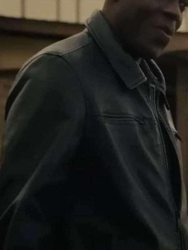 Reptile 2023 Ato Essandoh Black Leather Jacket