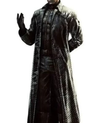 Resident Evil 5 Albert Wesker Black Leather Trench Coat