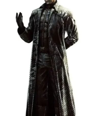 Resident Evil 5 Albert Wesker Black Leather Trench Coat