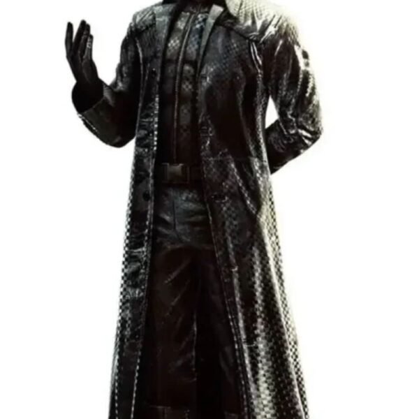 Resident Evil 5 Albert Wesker Black Leather Trench Coat