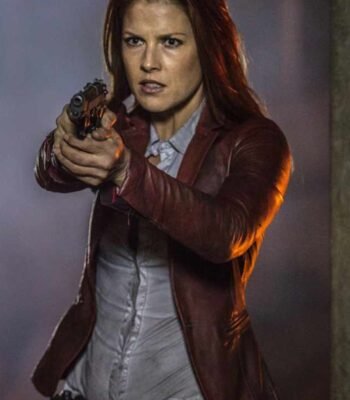Resident Evil the Final Chapter Claire Redfield Maroon Jacket