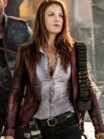 Resident Evil the Final Chapter Claire Redfield Maroon Jacket