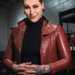 Rhea Ripley Brown Leather Jacket