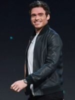 Richard Madden Eternals Premier Bomber Leather Jacket
