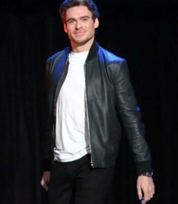 Richard Madden Eternals Premier Bomber Leather Jacket