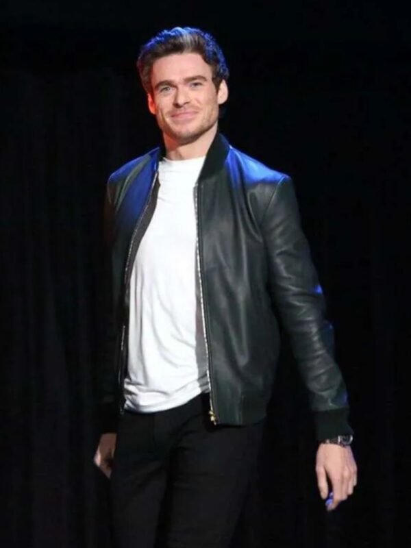 Richard Madden Eternals Premier Bomber Leather Jacket