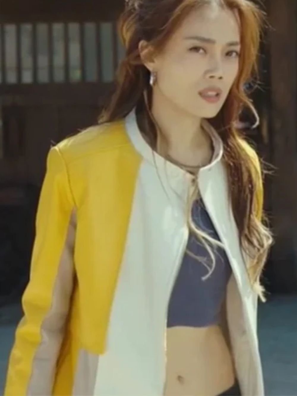 Ride On 2023 Joey Yung Yellow Cropped Jacket Ride On 2023 Joey Yung Yellow Cropped Jacket