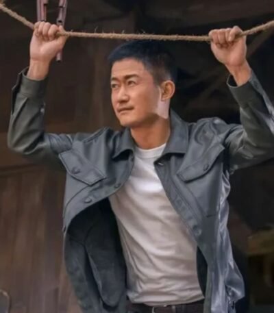 Ride On Jing 2023 Wu Black Leather Jacket