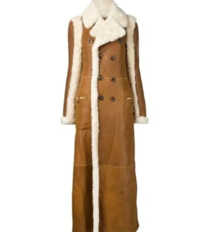 Rihanna Shearling Coat