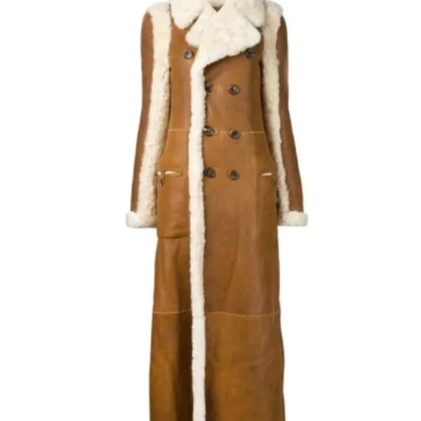 Rihanna Shearling Coat