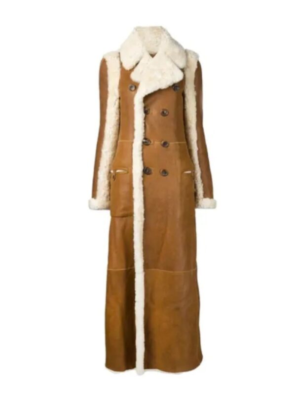 Rihanna Shearling Coat