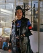 Rita Ora Twist 2021 Dodge Black Trench Coat