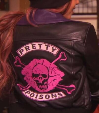 Riverdale Pretty Poisons Skull and Bones Leather Jacket