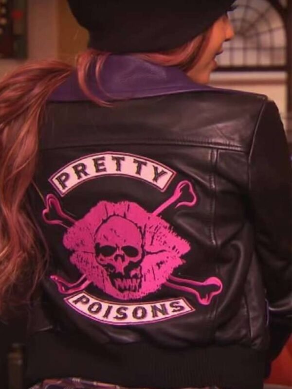 Riverdale Pretty Poisons Skull and Bones Leather Jacket