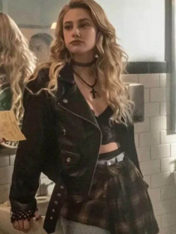 Riverdale S03 Alice Cooper Biker Leather Jacket