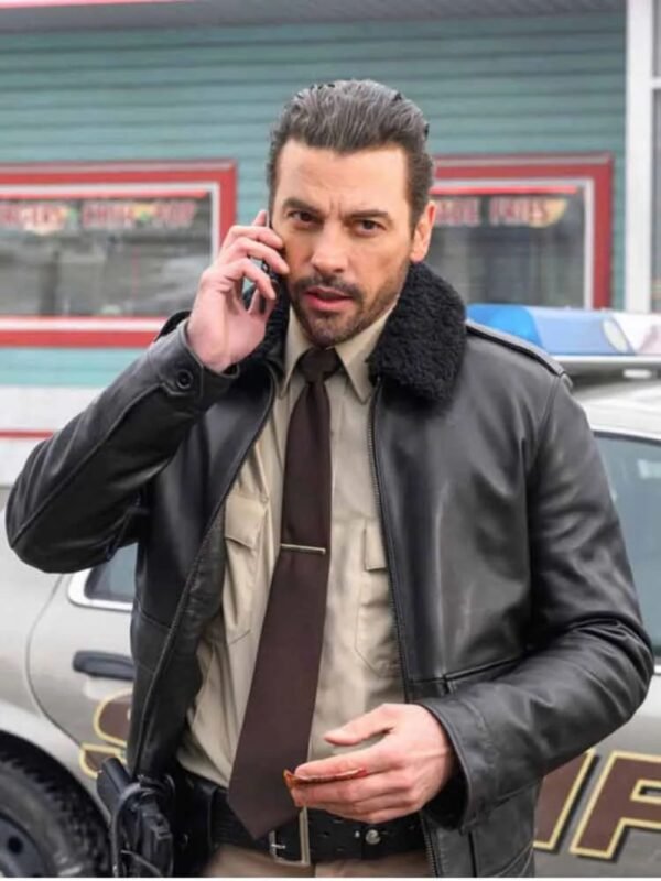 Riverdale S03 FP Jones Black Fur Collar Leather Jacket